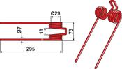 Hay rake tine - AgriParts