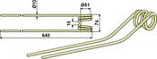 Hay rake tine - AgriParts