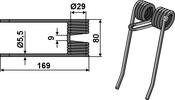 Pick-up tine - AgriParts