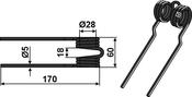 Pick-up tine - AgriParts