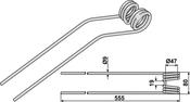 Hay rake tine - AgriParts