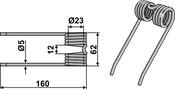 Pick-up tine - AgriParts