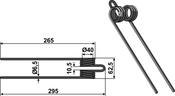 Pick-up tine - AgriParts