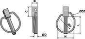 Linch pins according Ø4,5x32 - AgriParts