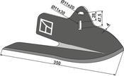 Angled wing share Lelievre - left - AgriParts