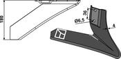Angled wing share - left - AgriParts
