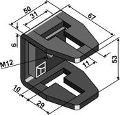 Clamp 64mm - AgriParts