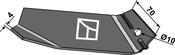 Ridger share 210mm - right - AgriParts