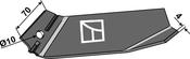 Ridger share 210mm - left - AgriParts