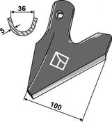 Jointer - half-sided cranked left - AgriParts
