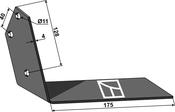 Angled wing share - right - AgriParts