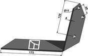 Angled wing share lelievre - left - AgriParts
