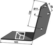 Angled wing share lelievre - left - AgriParts