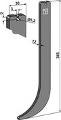 All-purpose tine - AgriParts