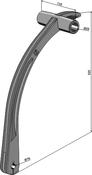 Mounting arm for rotary hoe - AgriParts