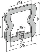 Plate 111x6x106 - AgriParts