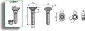 Cultivator bolt - M10x40 - 8.8 - AgriParts image