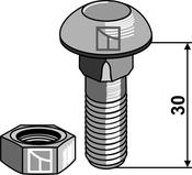 Bolt - M12x1,75x30 - 10.9 - AgriParts image