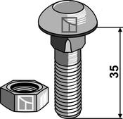 Bolt - M12x1,75x35 - 10.9 - AgriParts