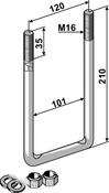 Stirrup bolt M16 - AgriParts image