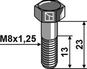 Hexagon bolt - M8x1,25 - 8.8 - AgriParts image