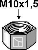 Hexagon nut - M10x1,5 - AgriParts image