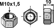 Hexagon nut - M10x1,5 - AgriParts image