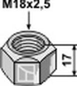 Self-locking nut - M18x2,5 - AgriParts