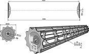 Cage rollers plain bars - 2950 - AgriParts