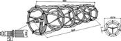 Cage roller plain bars - 560 - AgriParts