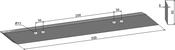 Blades for chopper rollers 520 - AgriParts
