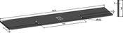 Cutter rail 1470x8mm - AgriParts