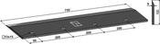 Blades for chopper rollers 750 - AgriParts