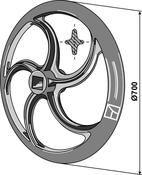 Packer ring - Ø700mm - AgriParts