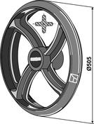 Cambridge roll ring - Ø505mm - AgriParts