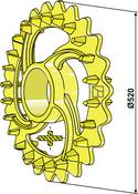 Crosskill ring - Ø520mm - AgriParts