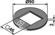 Calibration washer Ø90x3x46 - AgriParts image