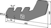 Levelling foot 425mm - AgriParts