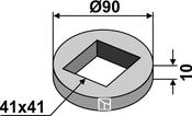 Welding ring for 40x40 square shaft - AgriParts