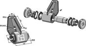 Bearing compl. for 30x30 square shaft without flange - AgriParts