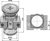 Taper roller bearing compl. - AgriParts