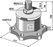 Bearing - left thread - AgriParts