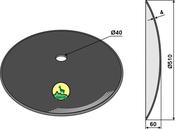 Plain disc Ø510x4 - AgriParts