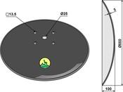 Plain disc Ø660x5 - AgriParts