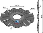 Wavy disc Ø570x5 - AgriParts