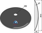 Plain disc Ø610x6,5 - AgriParts