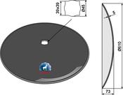 Plain disc Ø610x5 - AgriParts