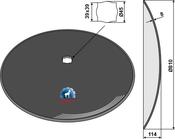 Plain disc Ø810x8 - AgriParts