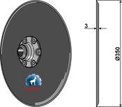 Coulter Ø350x3 - compl. - AgriParts