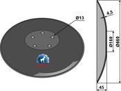 Plain disc with flat neck - Ø460x4,5 - AgriParts